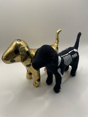 Victoria’s Secret Pink Mini Dogs Gold and Skeleton